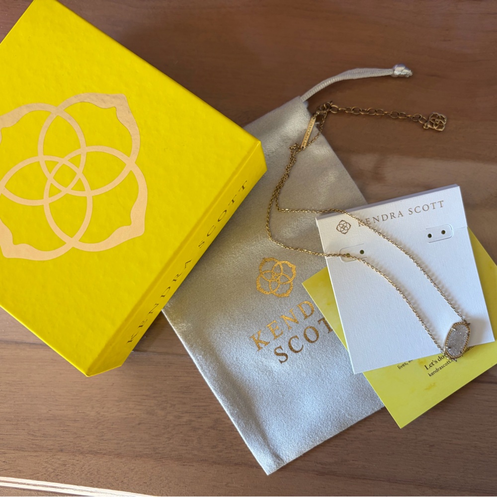 Kendra Scott necklace Iridescent Drusty (has been worn)